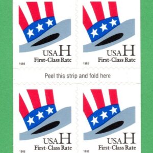 Scott #3268a Hat H Stamp Booklet Pane of 10 Stamps - MNH P#V1111