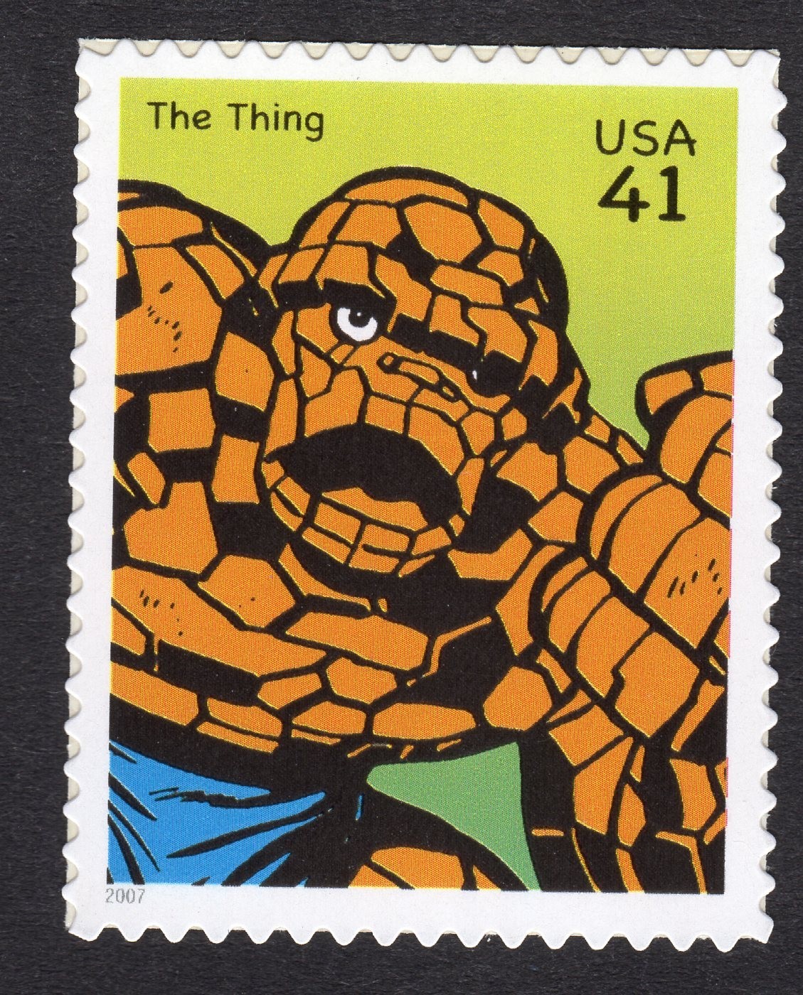 Scott #4159d Marvel's Thing of Fantastic Four Single Stamp - MNH
