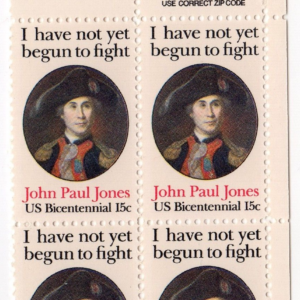 Scott #1789 John Paul Jones (Patriot, UVA) Zip Block of 4 Stamps - MNH