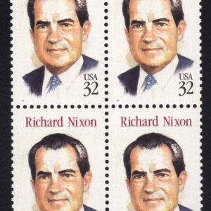 Scott #2955 Richard M Nixon 37th President Block of 4 Stamps - MNH