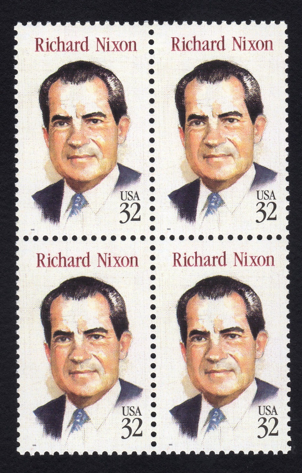 Scott #2955 Richard M Nixon 37th President Block of 4 Stamps - MNH