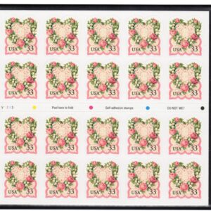 Scott #3274a Victorian Flower Wreath Booklet of 20 Stamps - MNH P#V1213 in mount
