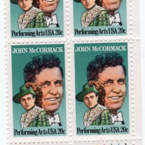 Scott #2090 John McCormack Plate Block of 4 Stamps - MNH