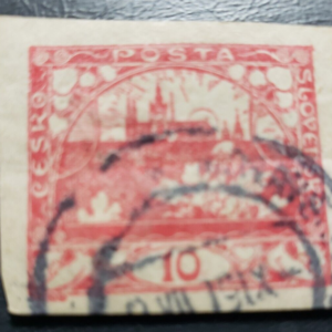 Stamp Europe Czechoslovakia 1918 Hradcany at Prague A1 sc #3