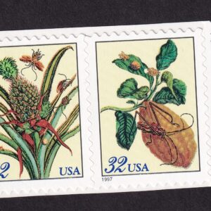 Scott #3126-3127b Botanical Prints Horizontal Pair of Stamps - MNH w/selvage