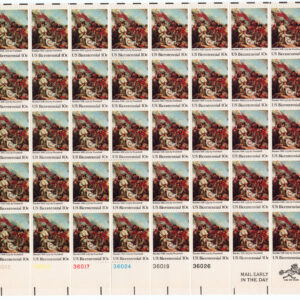 Scott #1564 Battle of Bunker Hill (John Trumbull) Full Sheet of 40 Stamps - MNH