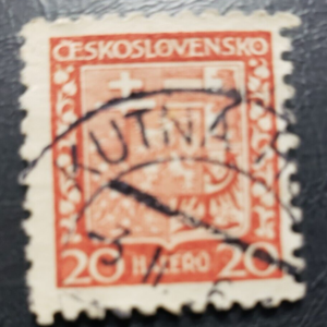 Stamp Europe Czechoslovakia Coat of Arms 1929 A29 sc# 154