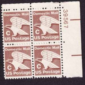 Scott #1946 C Series Eagle Plate Block of 4 stamps - MNH P#39567 UR