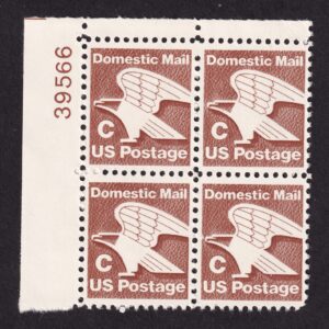 Scott #1946 C Series Eagle Plate Block of 4 stamps - MNH P#39566 UL