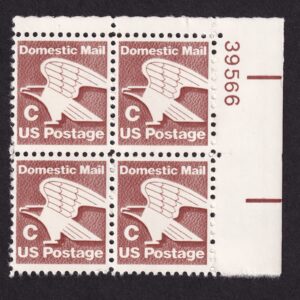 Scott #1946 C Series Eagle Plate Block of 4 stamps - MNH P#39566 UR