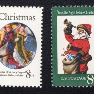 Scott #1471-1472 St. Lucy & Santa Trumpet Single Stamp - MNH