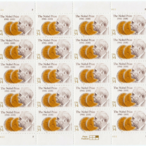 Scott #3504 NOBEL PRIZE (Alfred Nobel, Chemistry) Sheet of 20 34¢ Stamps - MNH