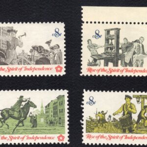 Scott #1476-1479a Rise of the Spirit of Independence Set of (4) Stamps - MNH #2