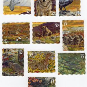 Scott #3802 Arctic Tundra (Nature Series) Set of 10 Stamps - MNH
