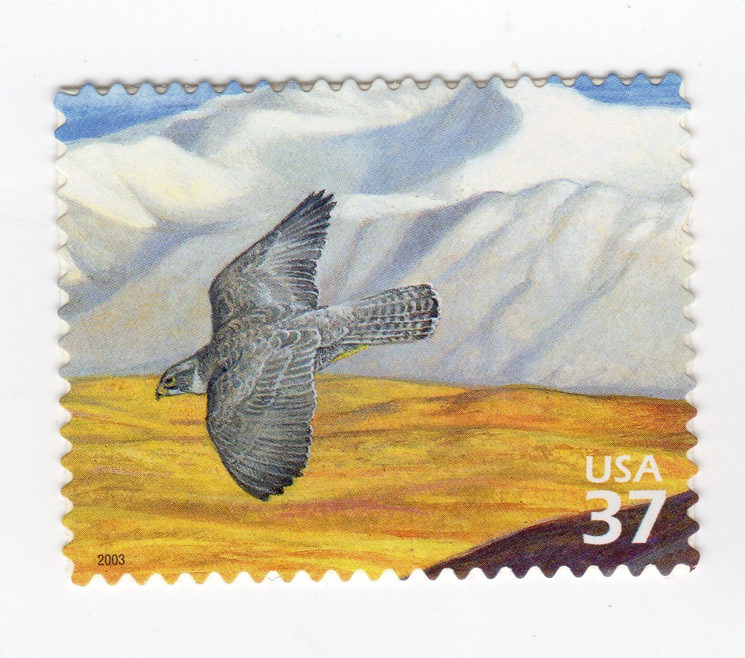 Scott #3802a Arctic Tundra (Nature Series) Gyrfalcon Single Stamp - MNH