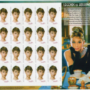 Scott #3786 Audrey Hepburn (Hollywood Legends) Sheet of 20 Stamps - MNH