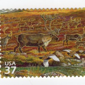 Scott #3802f Arctic Tundra (Nature Series) Caribou Ptarmigan Single Stamp - MNH