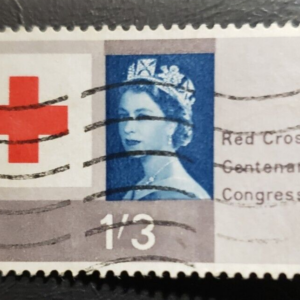 Stamp Europe Great Britain "Red Cross and Elizabeth II" 1963 1sh 3p