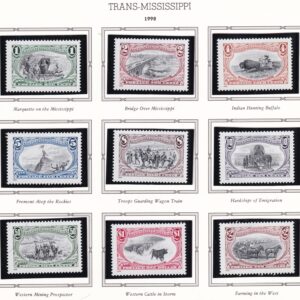 Scott #3209 Trans-Mississippi Set of 9 Single Stamps - White Ace Page