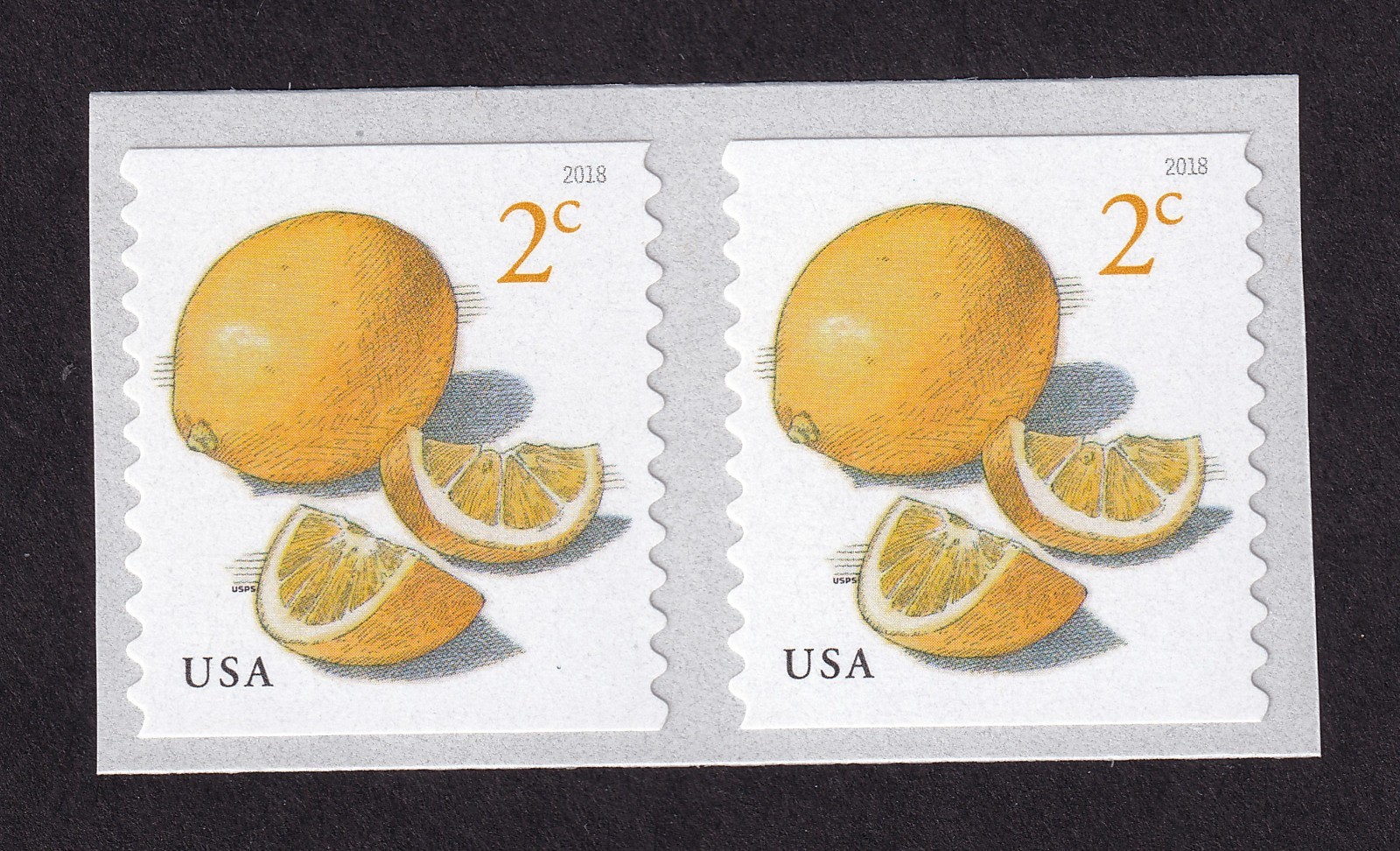 Scott #5256 Lemons Coil Pair of Stamps - MNH