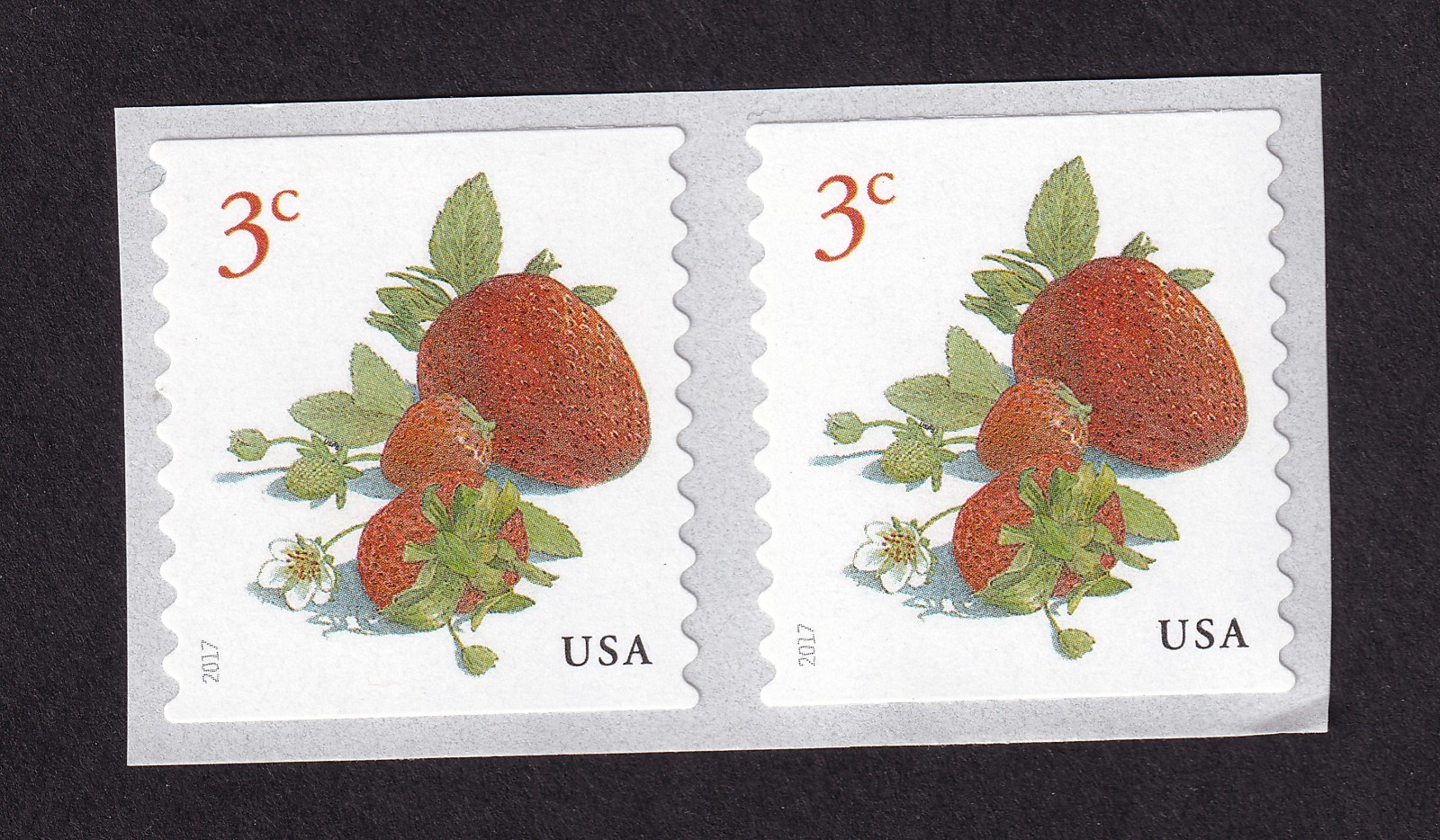 Scott #5201 Strawberries Coil Pair of Stamps - MNH