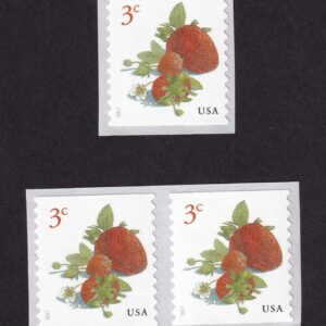 Scott #5201 Strawberries Coil Pair & Single Stamps - MNH