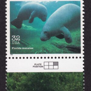 Scott #3105o Endangered Species Florida Manatee Single Stamp - MNH