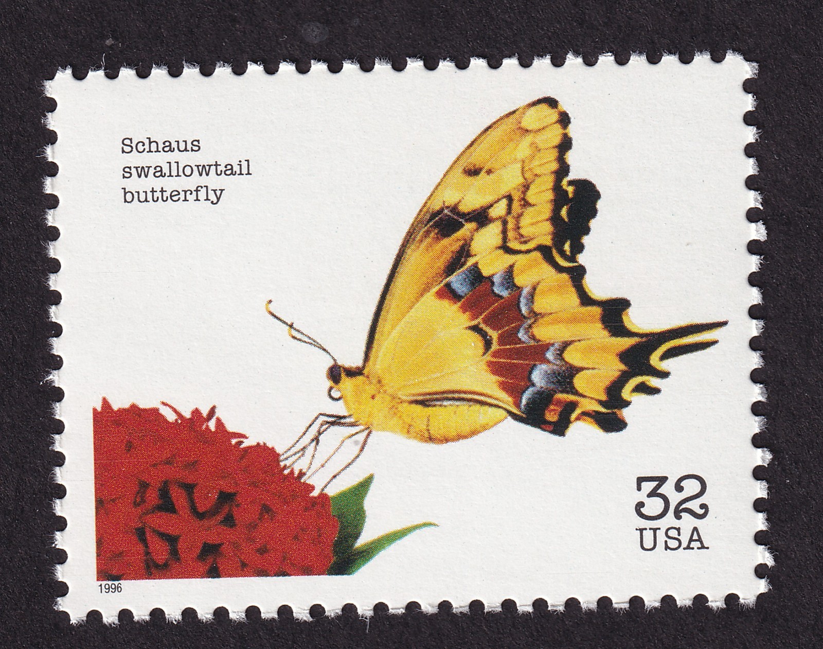 Scott #3105f Endangered Species Schaus Swallowtail Butterfly Single Stamp - MNH