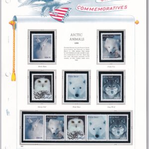 Scott #3292a (3288) 33¢ Arctic Animals Strip & Single Stamps MNH White Ace Page