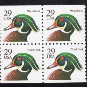 Scott #2484 Wood Duck Booklet Block of 4 Stamps - MNH