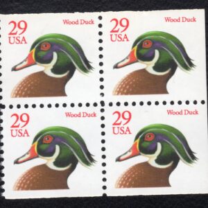 Scott #2485 Wood Duck Booklet Block of 4 Stamps - MNH