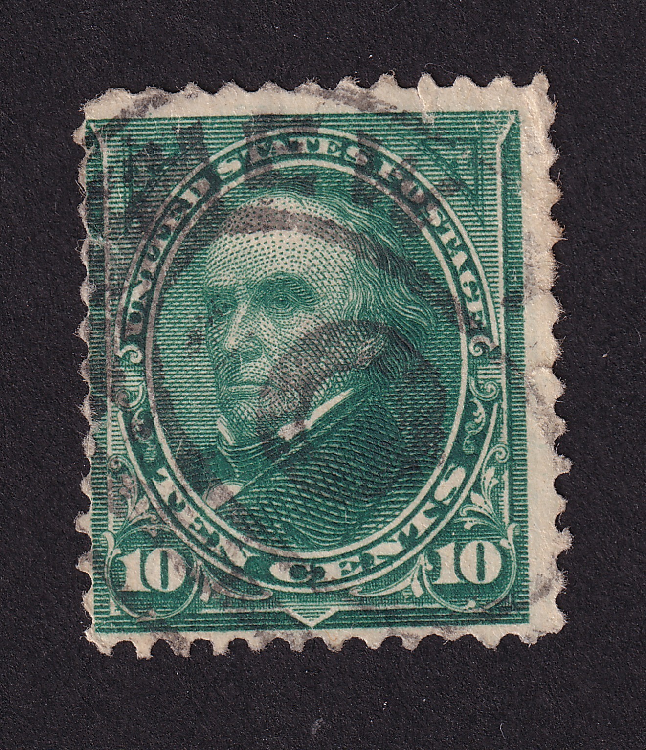 Scott #258 Daniel Webster Single Stamp - used #2