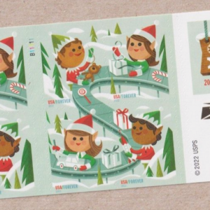 Scott #5724b (5721-24) Holiday Elves Booklet of 20 Forever Stamps - MNH