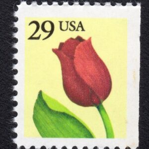 Scott #2527 Red Tulip Booklet Single Stamp - MNH