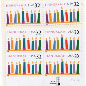 Scott #3118 Hanukkah (Jewish Holiday) Plate Block of 6 Stamps - MNH