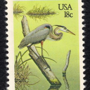 Scott #1921 Great Blue Heron Save Wetland Habitats Single Stamp - MNH