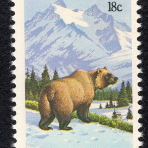 Scott #1923 Grizzley Bear Save Mountain Habitats Single Stamp - MNH