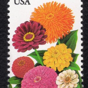 Scott #2830 - Garden Flowers Zinnia Booklet Single Stamp - MNH