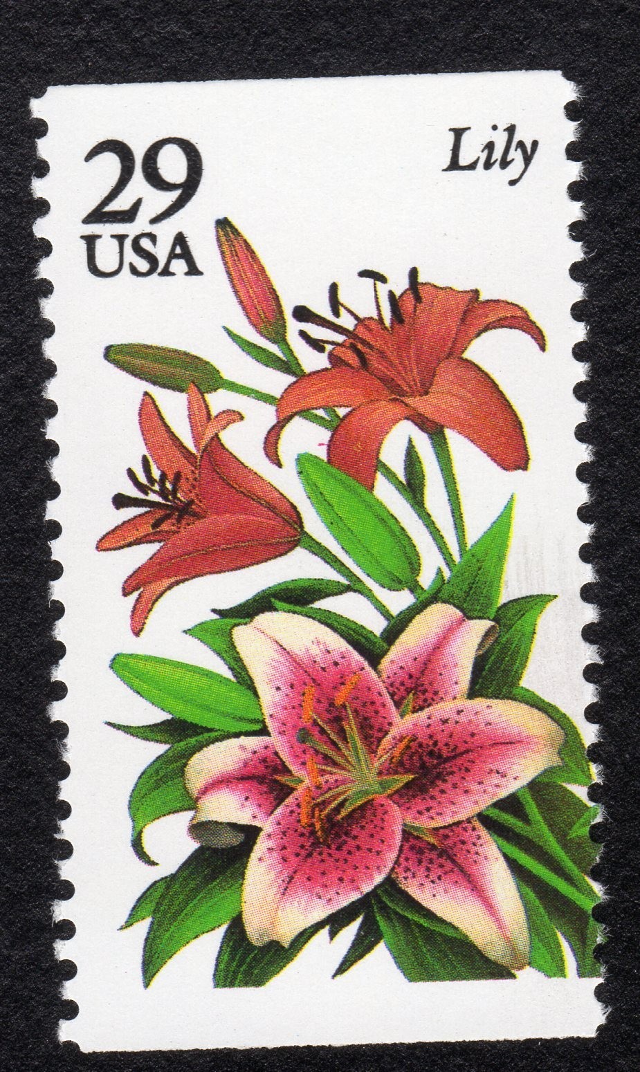 Scott #2829 - Garden Flowers Lily Booklet Single Stamp - MNH