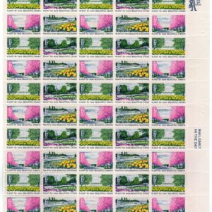 Scott #1368a Beautification of America Sheet of 50 Stamps - MNH P#30671 LR