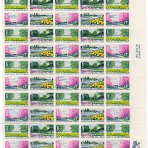 Scott #1368a Beautification of America Sheet of 50 Stamps - MNH P#30671 UR