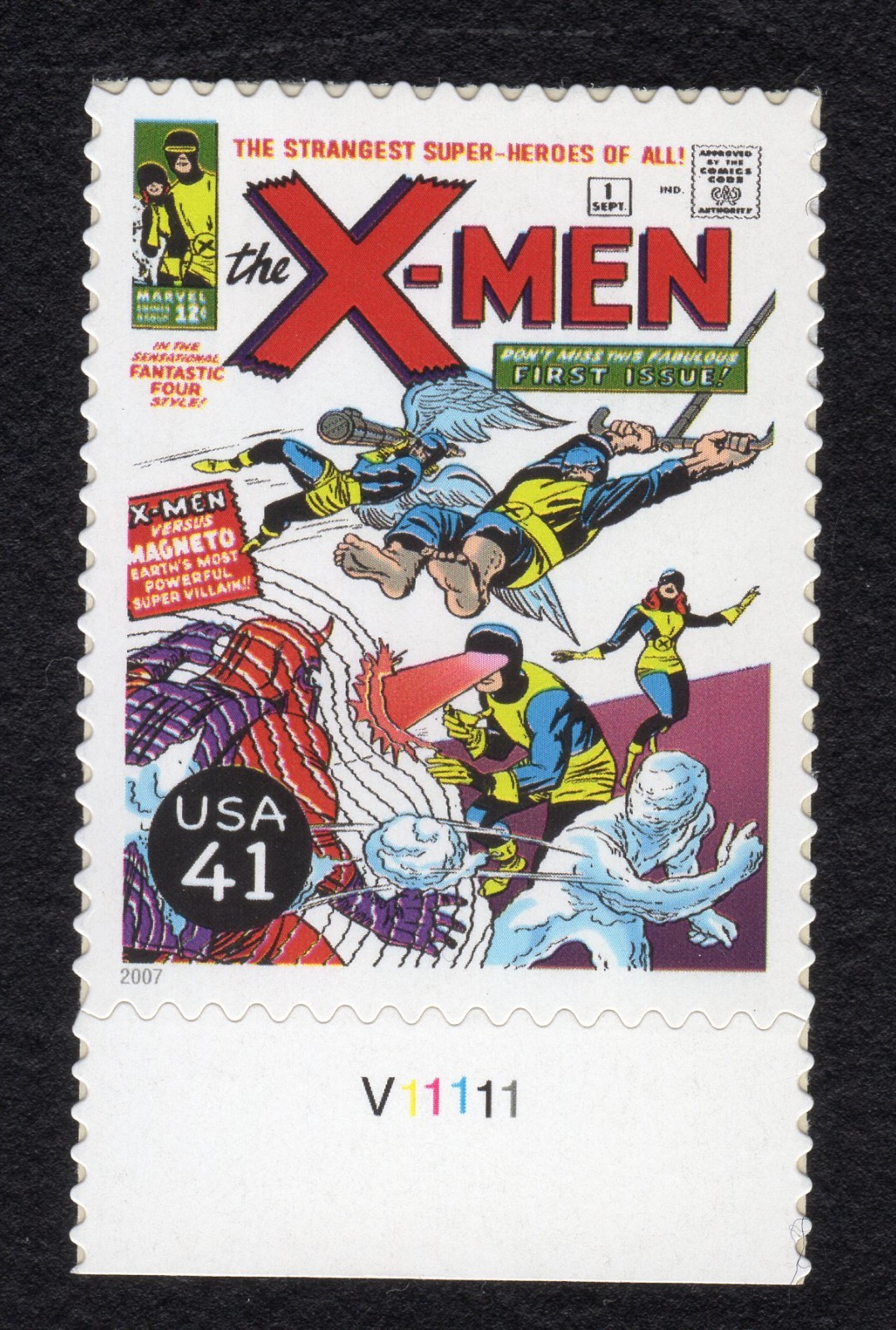 Scott #4159t Marvel's Cover of X-Men #1 Single Stamp - MNH