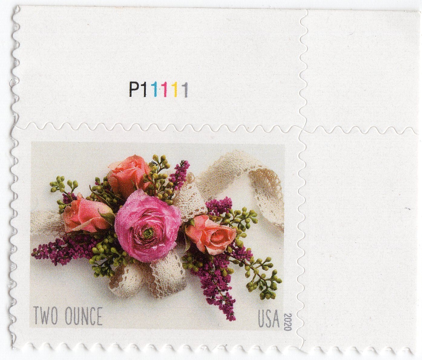 Scott #5458 Wedding Corsage Flowers Single Two Ounce Forever Stamp - MNH #1