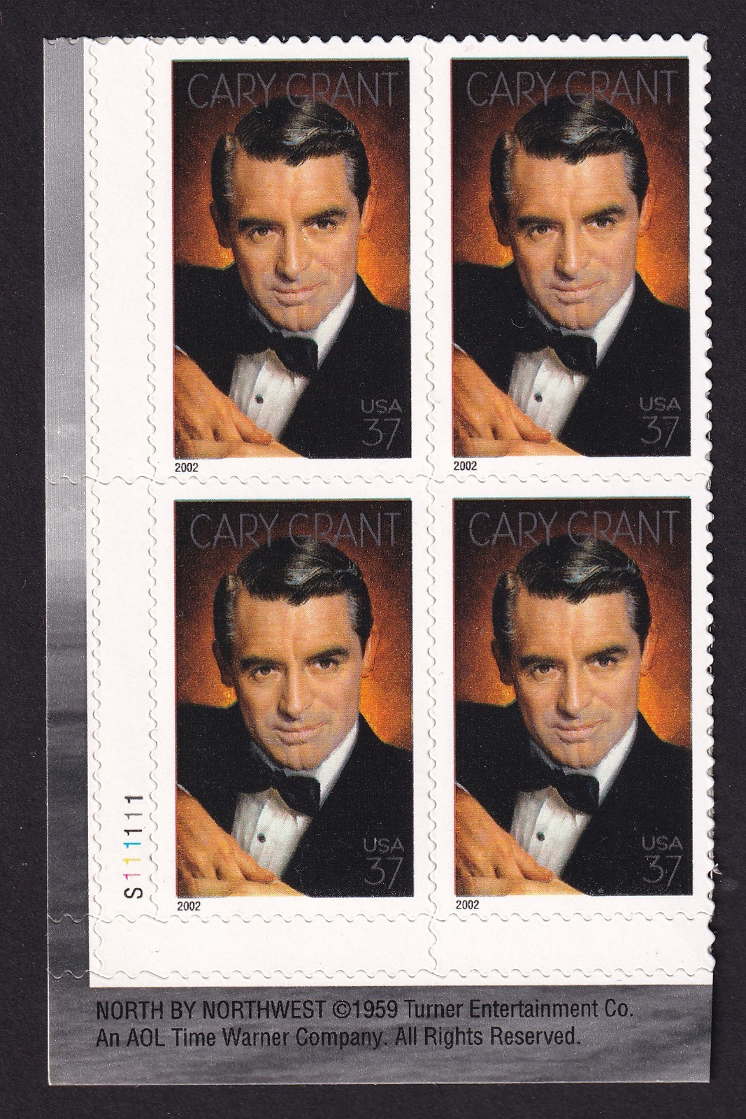 Scott #3692 Cary Grant (Legends of Hollywood) Plate Block of 4 Stamps - MNH LL