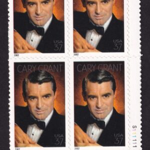 Scott #3692 Cary Grant (Legends of Hollywood) Block of 4 Stamps - MNH w/Plate LR