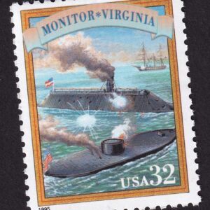 Scott #2975a Monitor vs Virginia (Merrimack) Civil War Single Stamp - MNH
