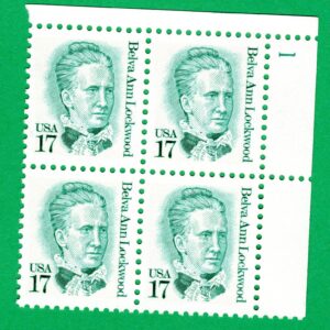 Scott #2178 Belva Ann Lockwood Plate Block Of 4 Stamps - MNH P#1 UR