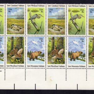 Scott #1924a (1921-24) Wetlands Habitats Plate Block of 20 Stamps - MNH LR #2