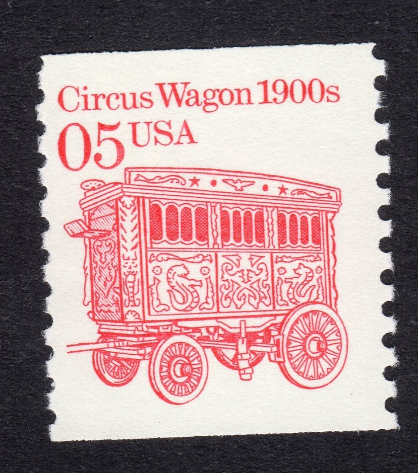 Scott #2452 Circus Wagon Transportation Single Stamp - MNH in mount