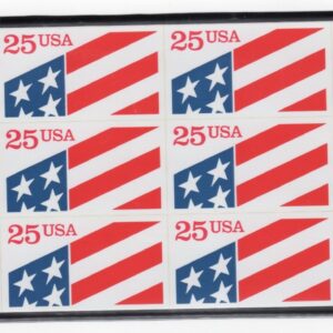 Scott #2475a Plastic Flag Pane Sheet Of 12 Stamps - MNH in mount